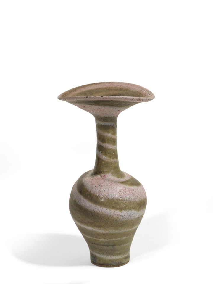 VASE WITH FLARING LIP by Lucie Rie