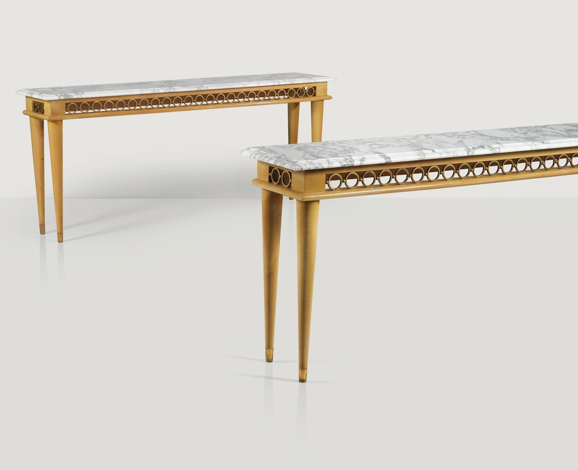 PAIR OF CONSOLE TABLES by Jean Royere
