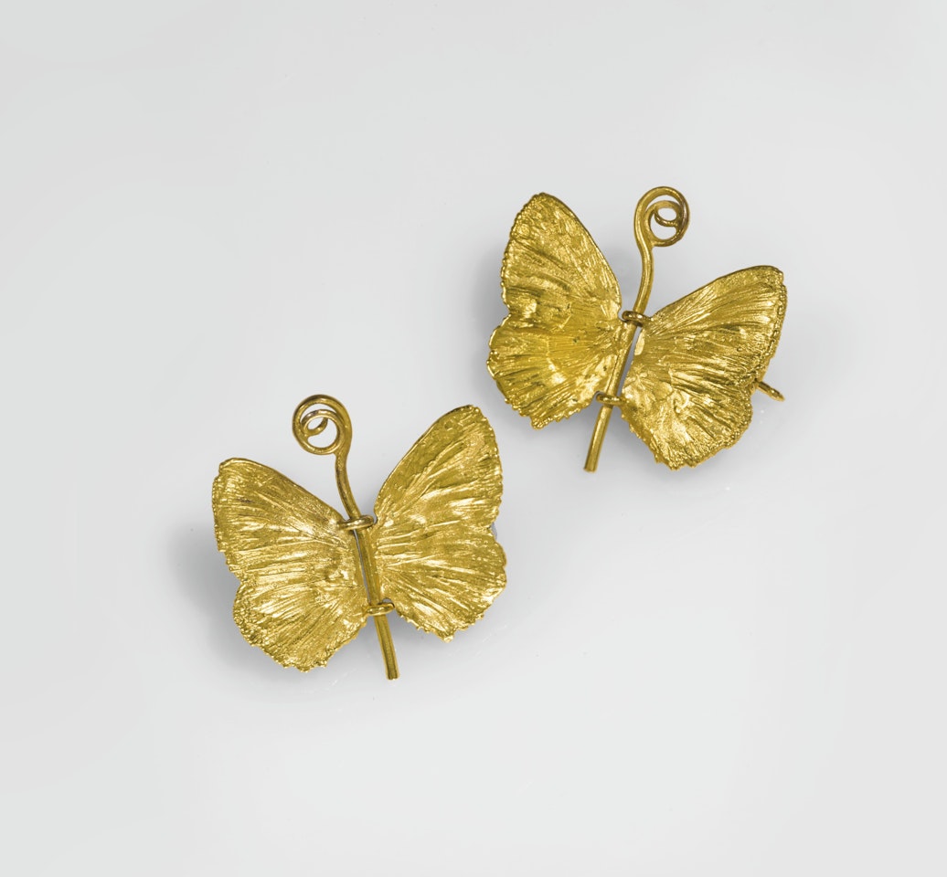 PAIR OF "PAPILLON" EARRINGS by Claude Lalanne