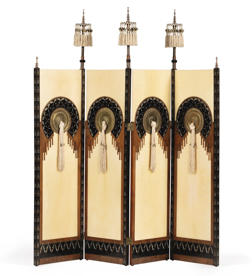 FOUR-PANEL SCREEN by Carlo Bugatti