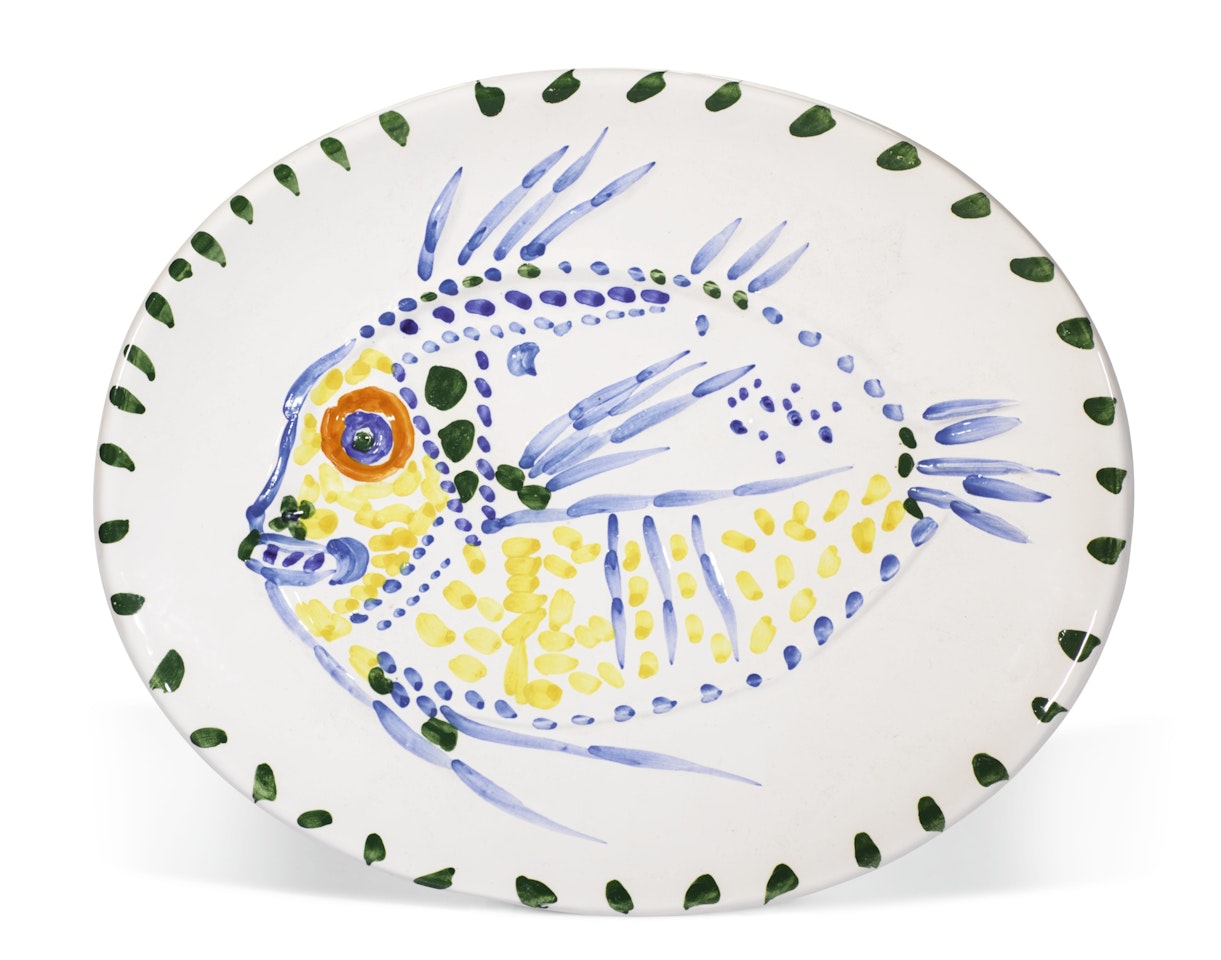 POISSON FOND BLANC (A. R. 168) by Pablo Picasso