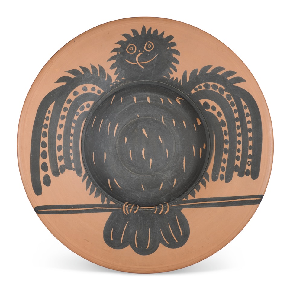 HIBOU NOIR PERCHÉ (A. R. 398) by Pablo Picasso