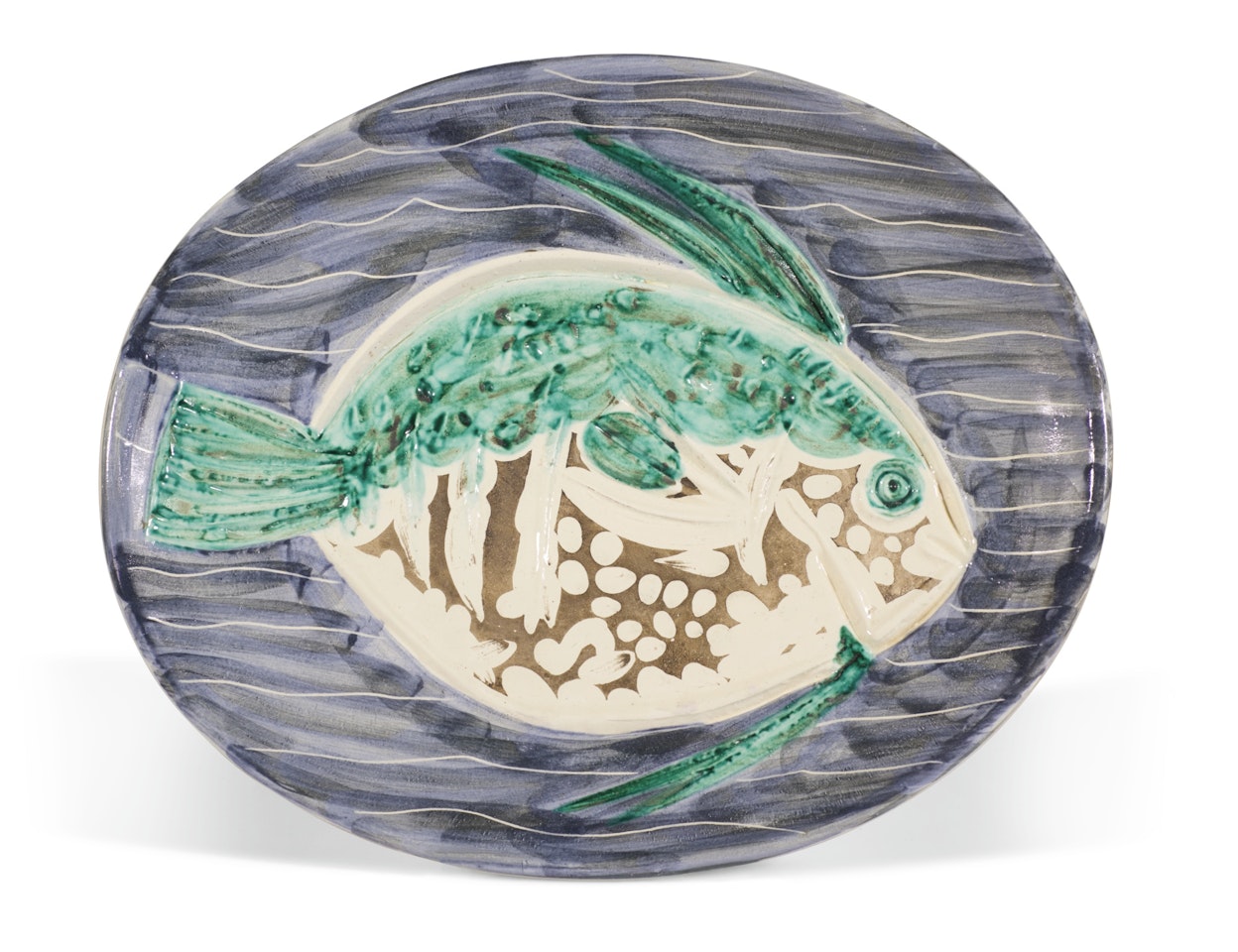 POISSON BLEU (A. R. 180) by Pablo Picasso