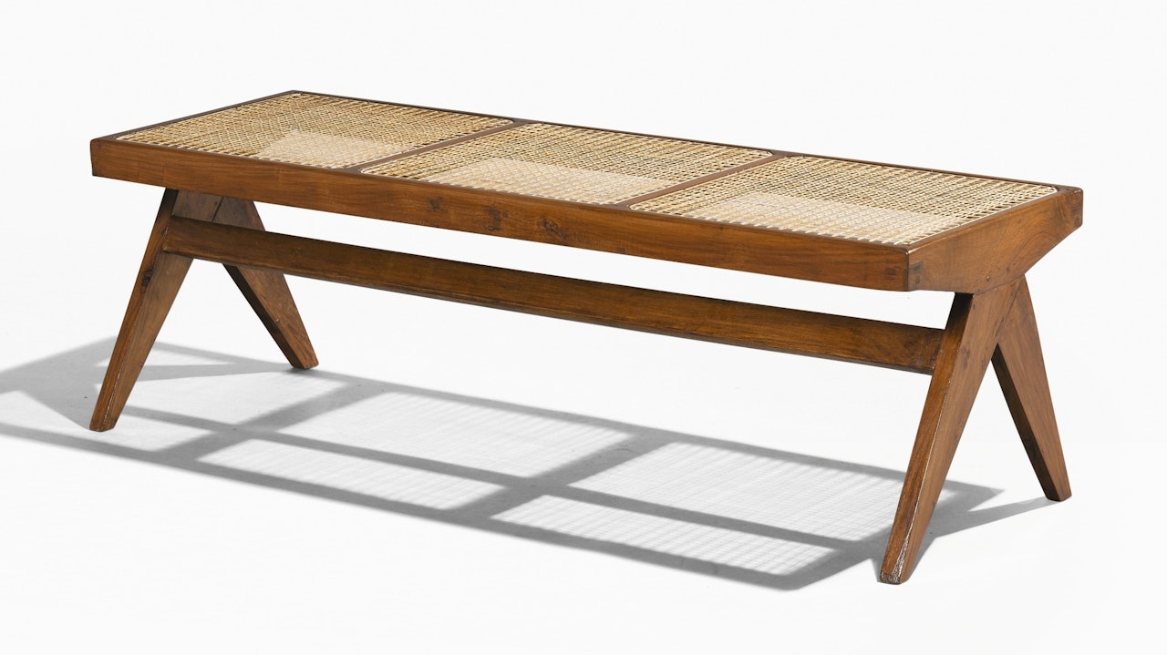 PJ-SI-33-C BENCH by Pierre Jeanneret