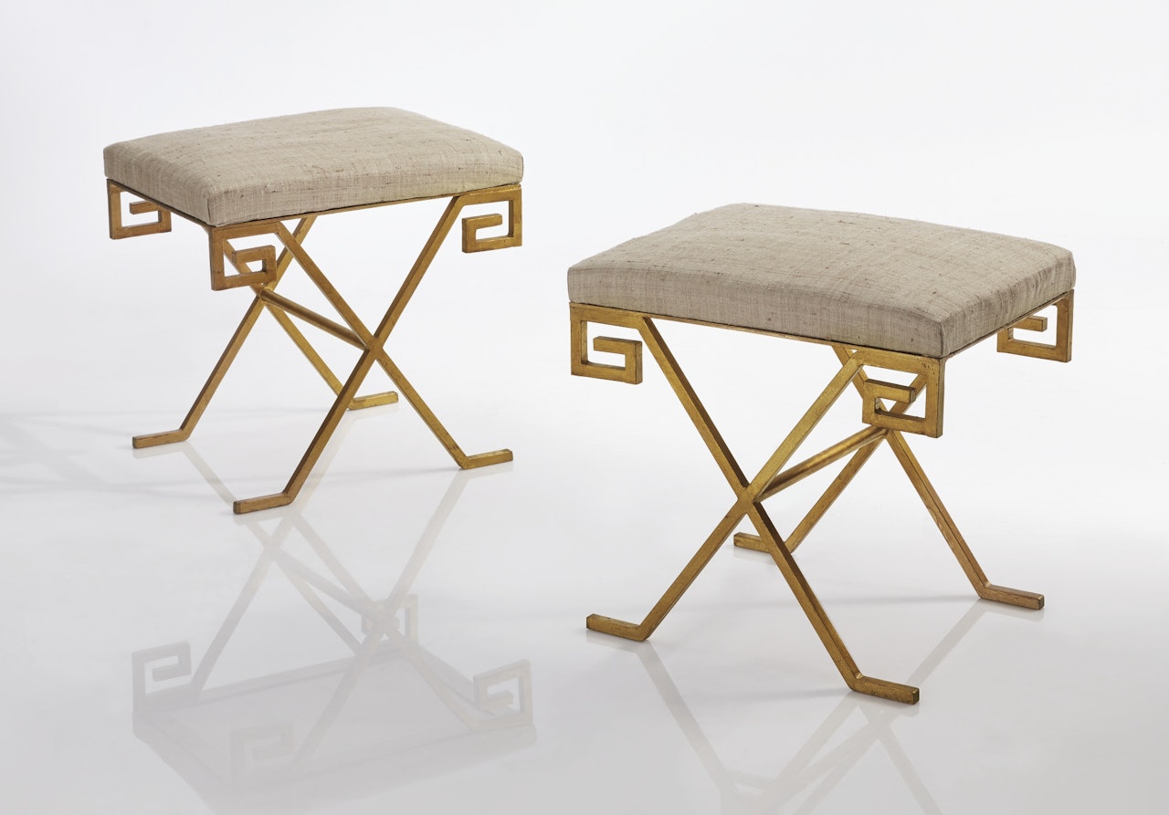 PAIR OF STOOLS by Jean-Michel Frank