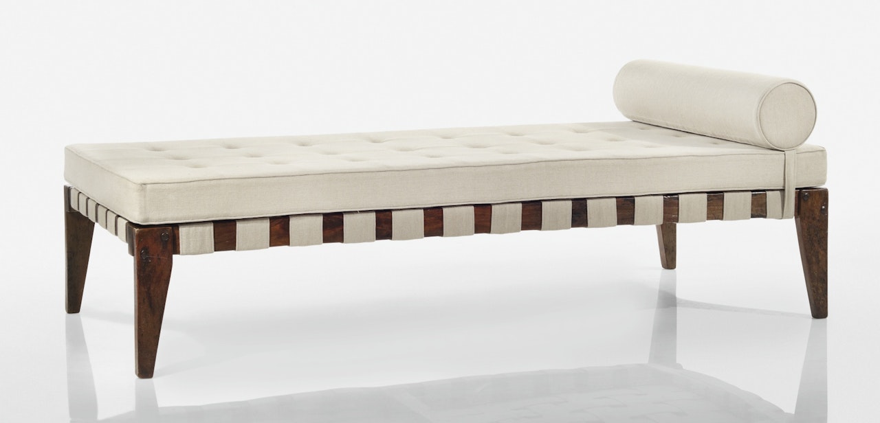 DEMOUNTABLE DAYBED, MODEL NO. PJ-L-05-A, FROM CHANDIGARH, INDIA by Pierre Jeanneret