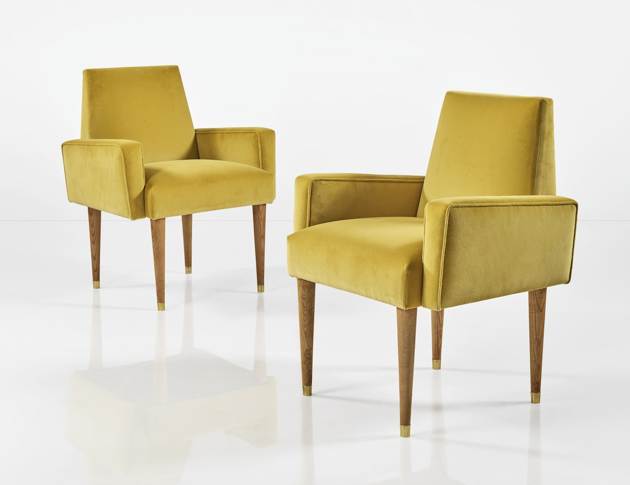 PAIR OF BRIDGE ARMCHAIRS by Jean Royere