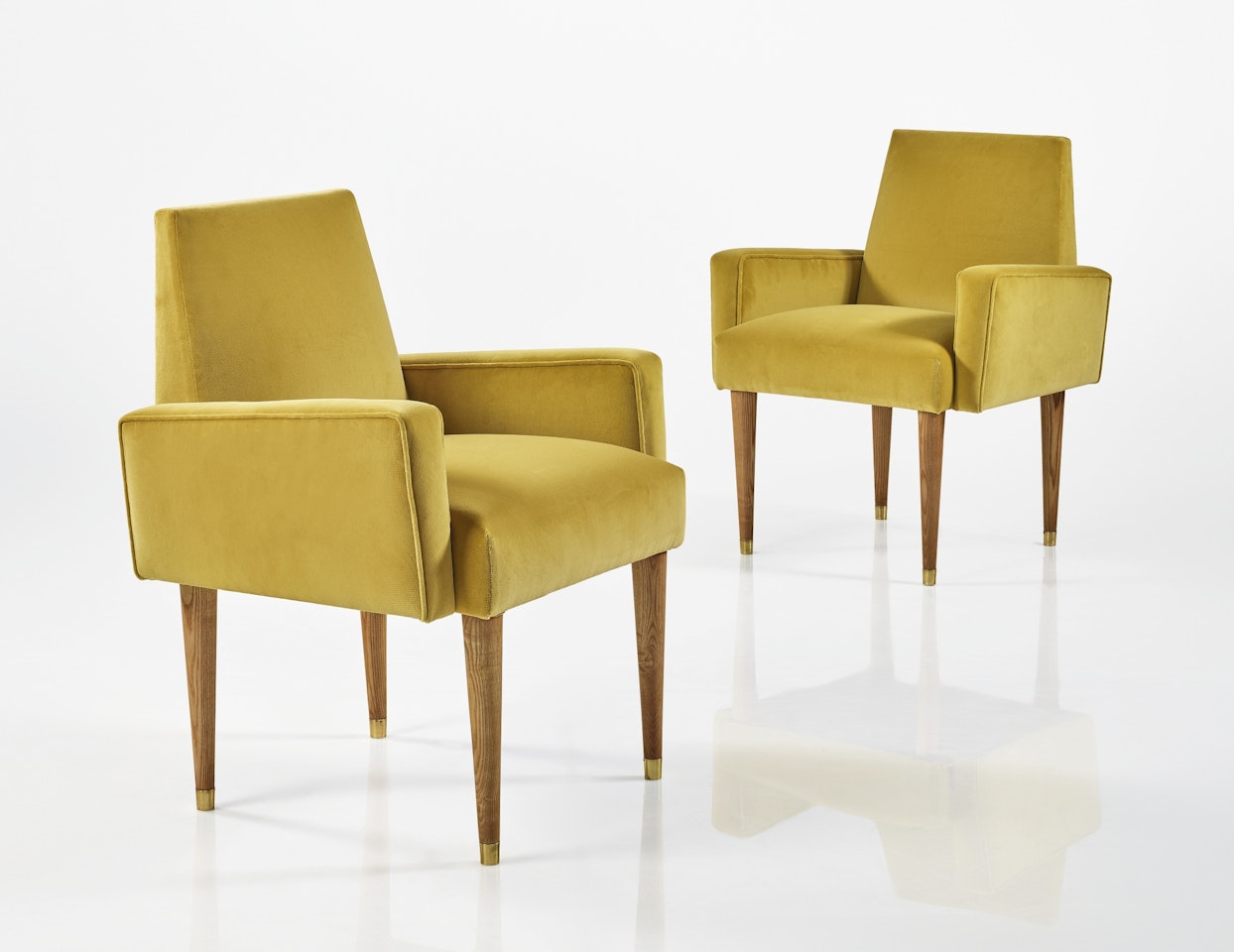 PAIR OF BRIDGE ARMCHAIRS by Jean Royere