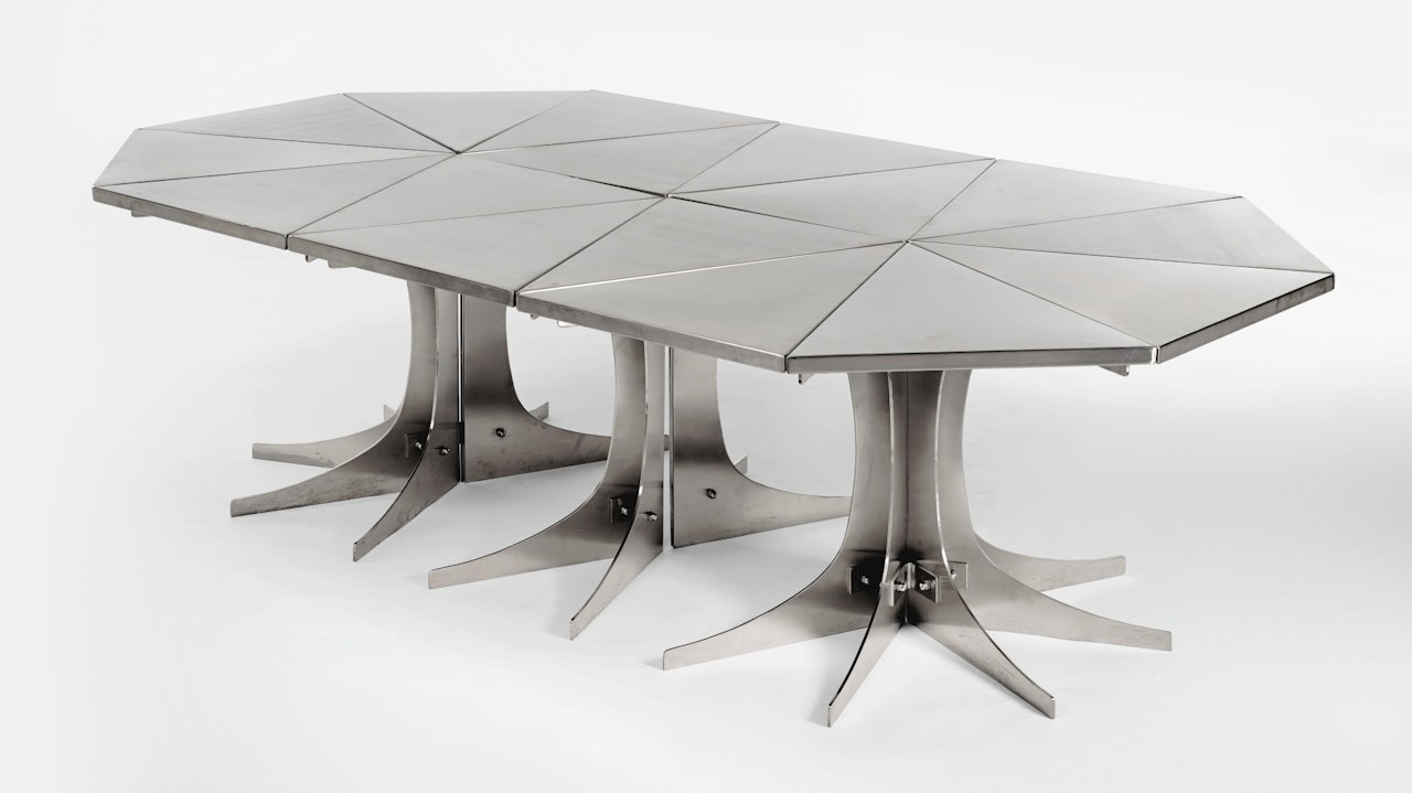ADJUSTABLE DINING TABLE by Philippe Hiquily