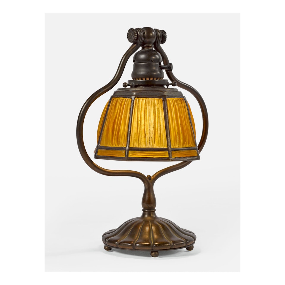 "FAVRILE FABRIQUE" DESK LAMP by Tiffany Studios