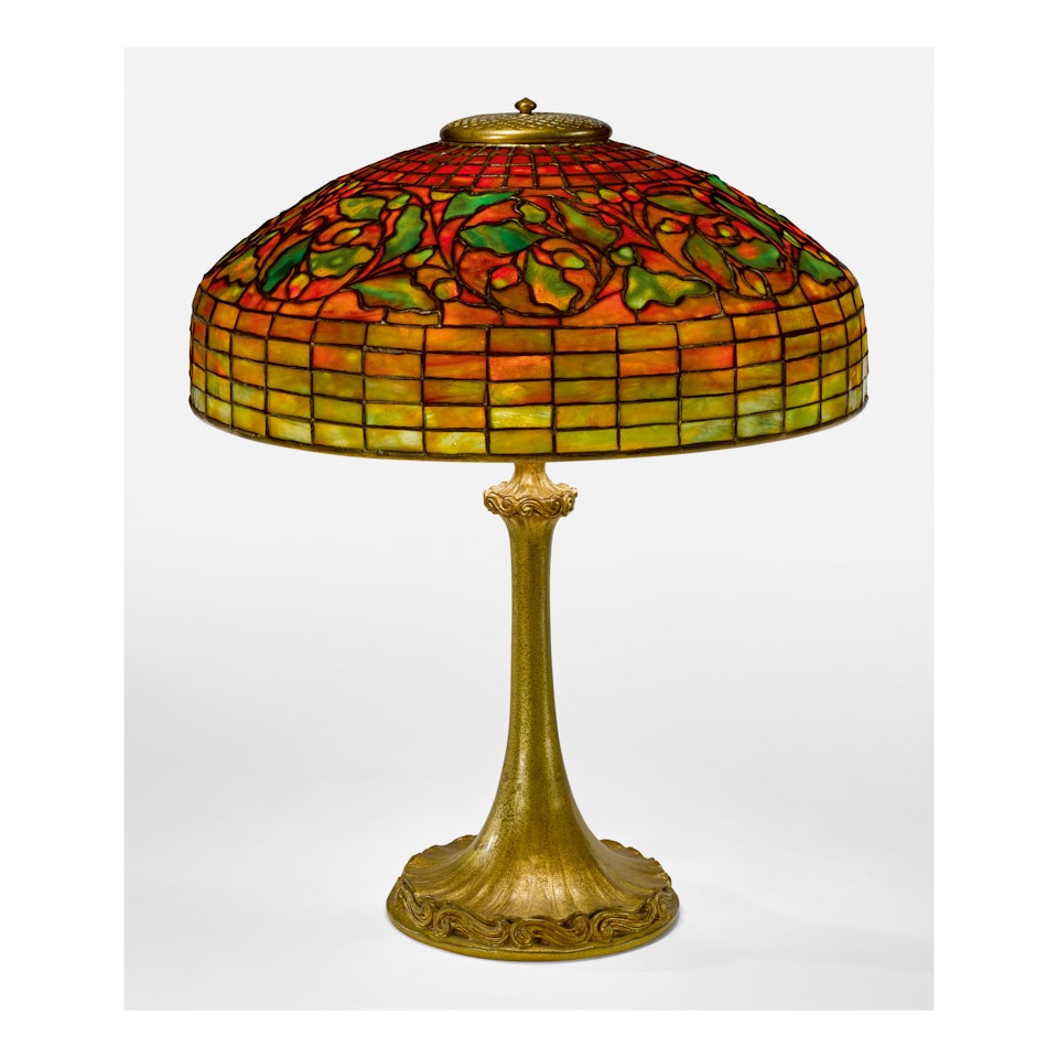 “OAK LEAF” TABLE LAMP by Tiffany Studios