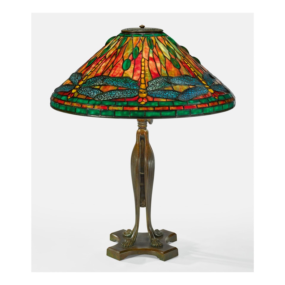 "DRAGONFLY" TABLE LAMP by Tiffany Studios