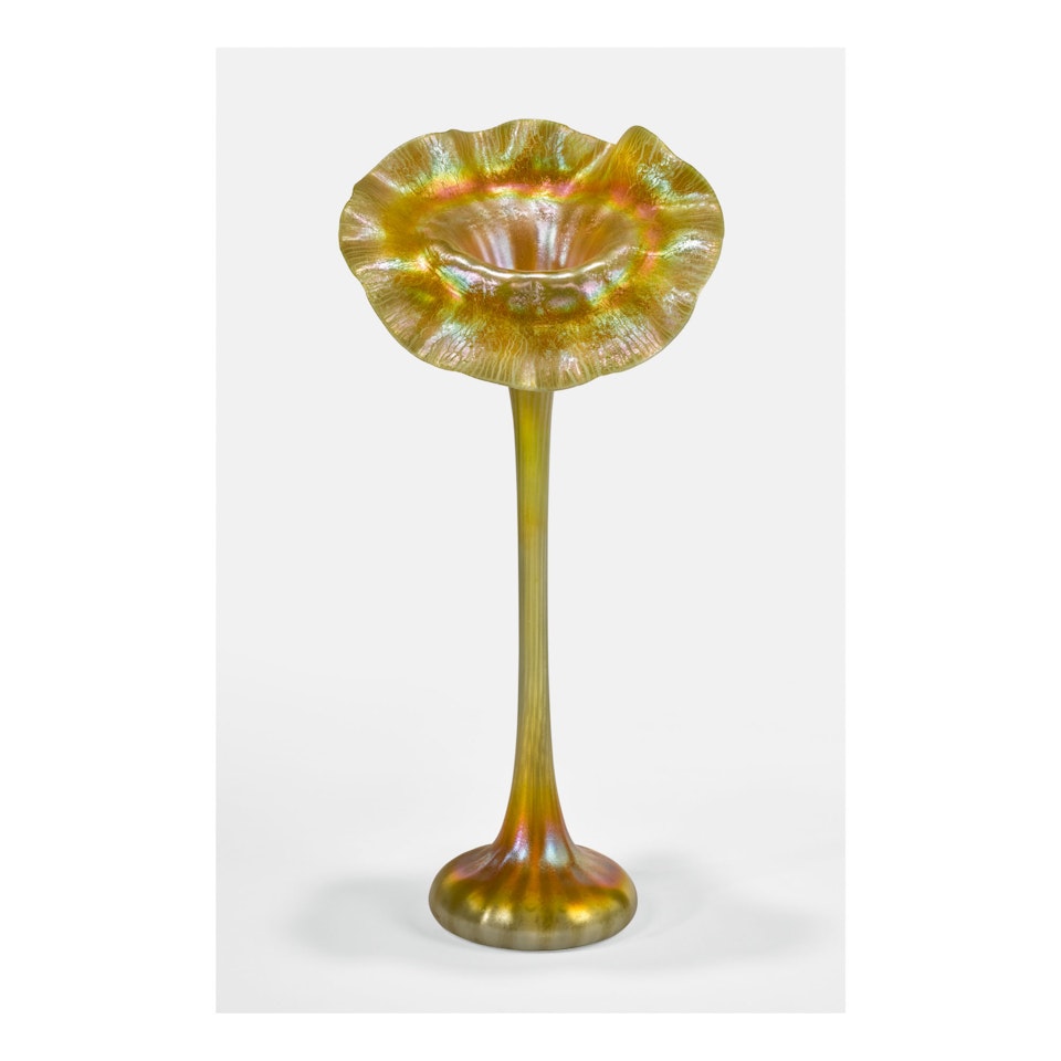 "JACK-IN-THE-PULPIT" FLOWER FORM VASE by Tiffany Studios
