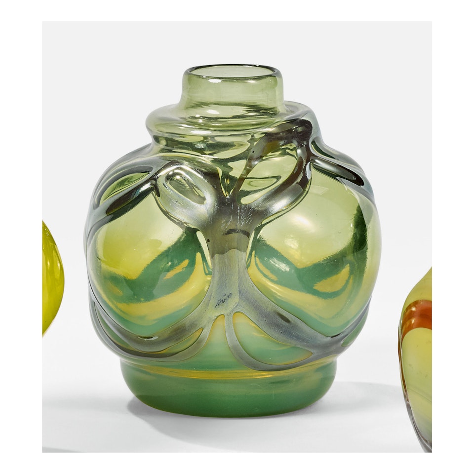 BLOWN-OUT CABINET VASE by Tiffany Studios