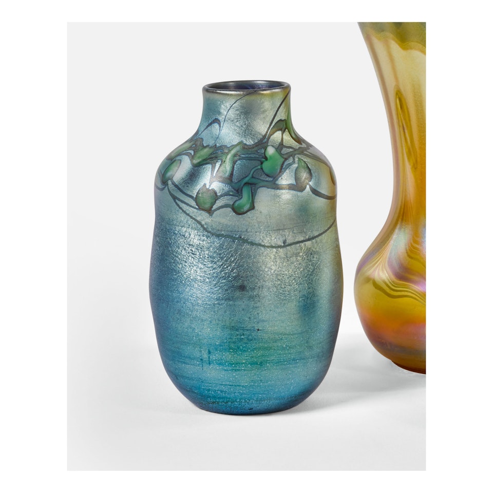 "LEAF AND VINE" DECORATED VASE by Tiffany Studios