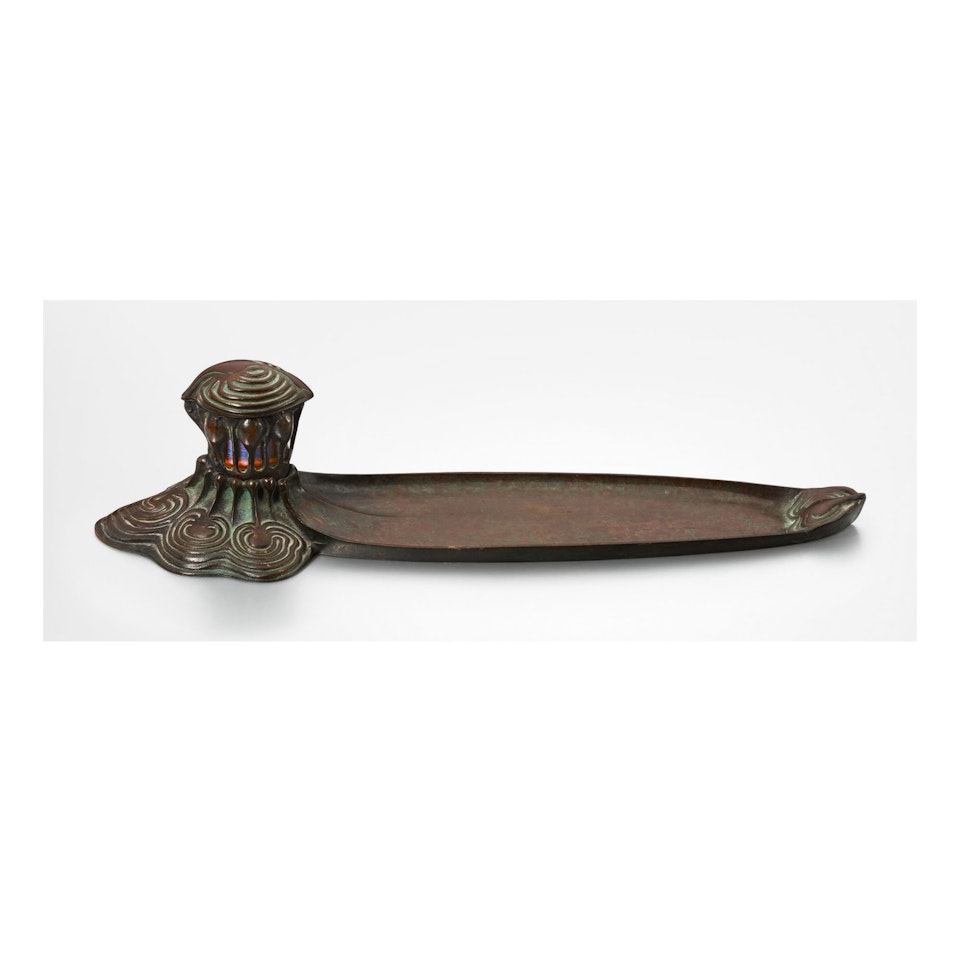 “SWIRL” INKSTAND by Tiffany Studios