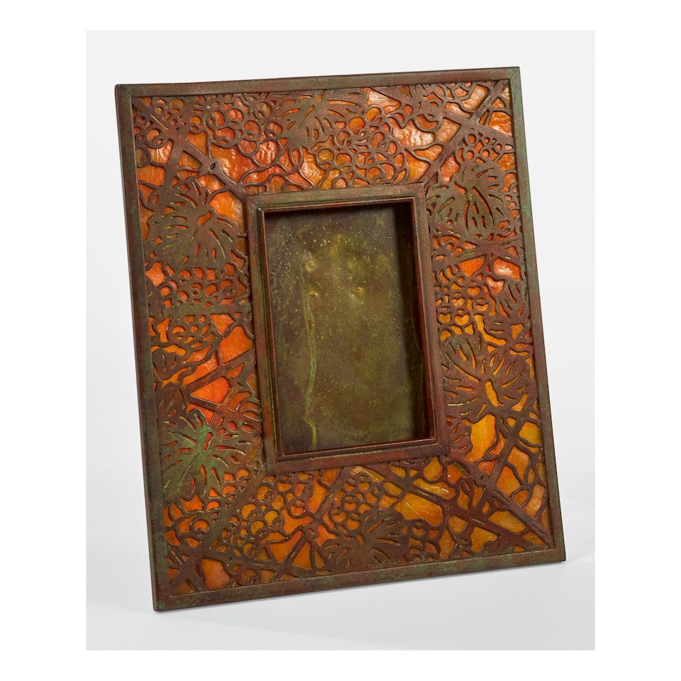 "GRAPE VINE" PHOTOGRAPH FRAME by Tiffany Studios
