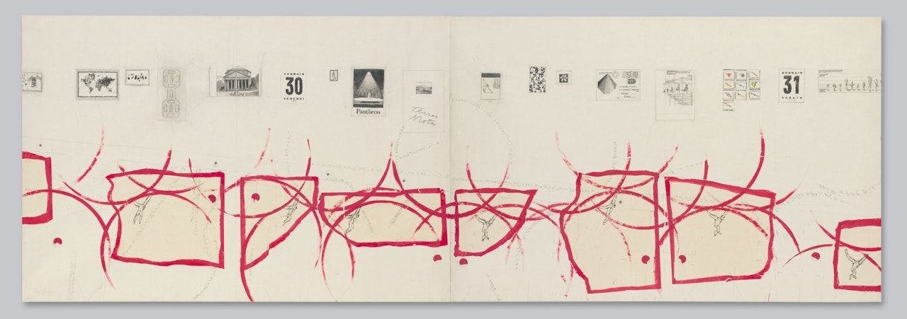 SENZA TITOLO (MOLTE DIREZIONI TROPPI CENTRI...) by Alighiero Boetti