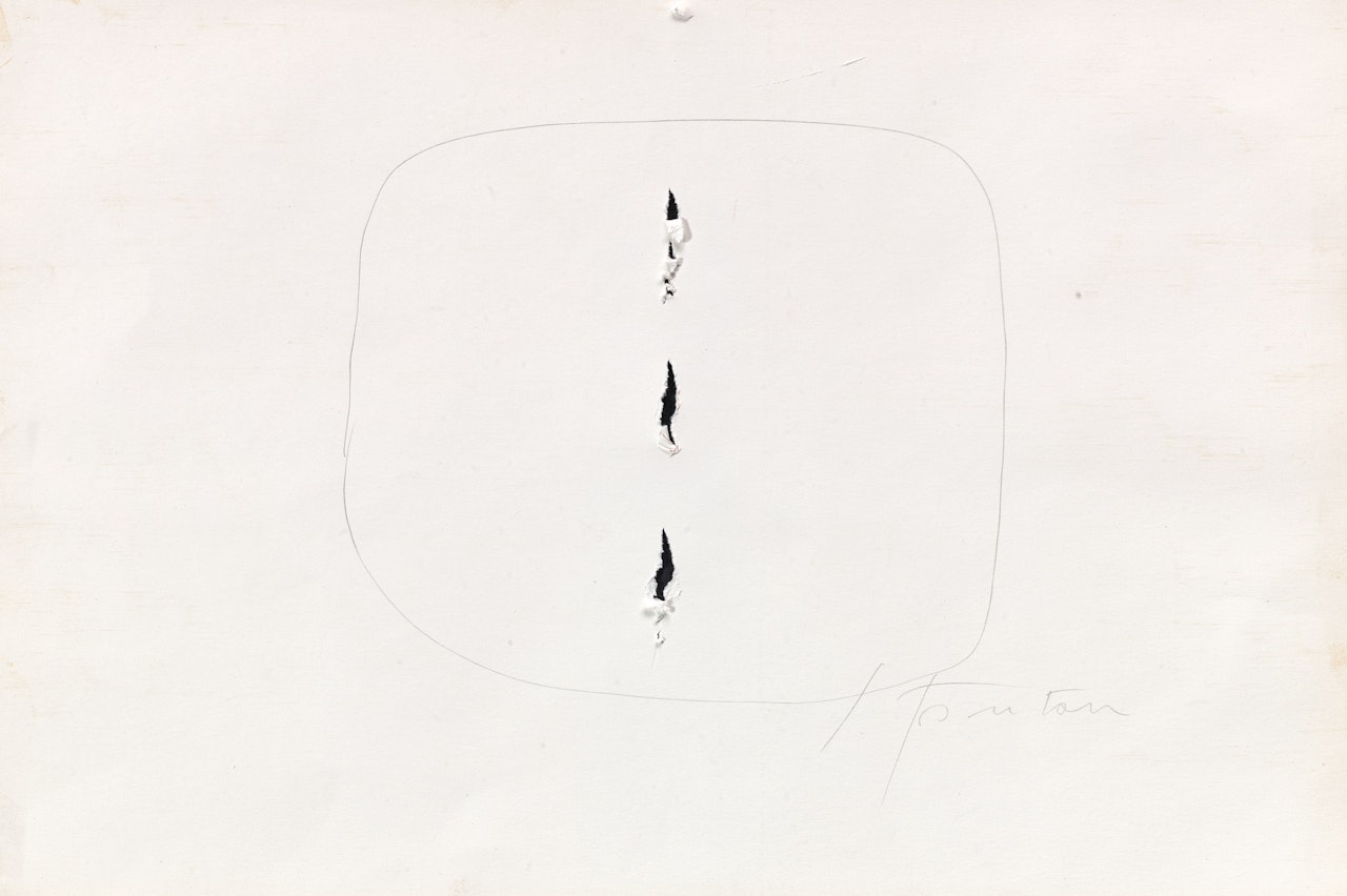 CONCETTO SPAZIALE by Lucio Fontana