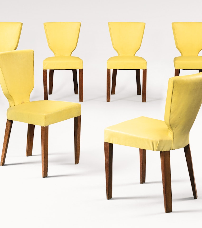 SET OF SIX ECUSSON CHAIRS by Jean Royere
