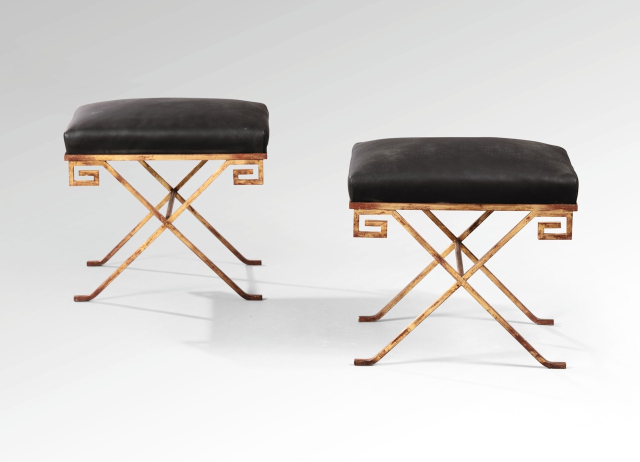 PAIR OF STOOLS by Jean-Michel Frank