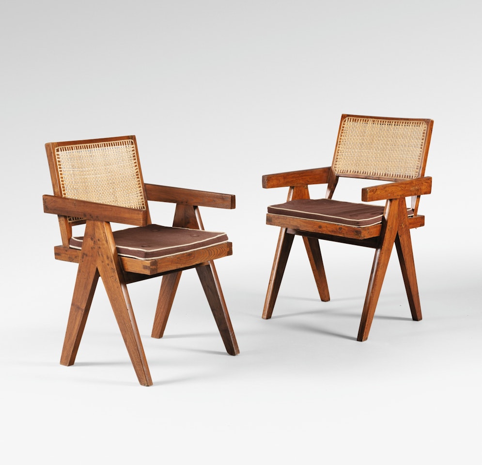 TWO CHAIRS by Pierre Jeanneret
