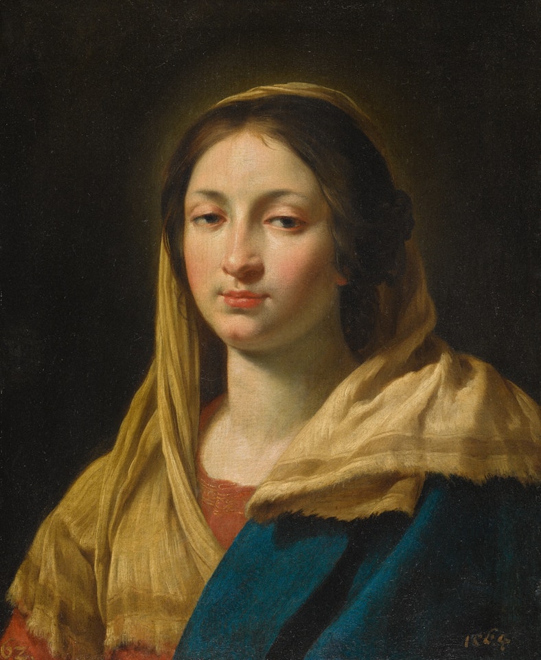 Study of a young woman as the Virgin by Simon Vouet