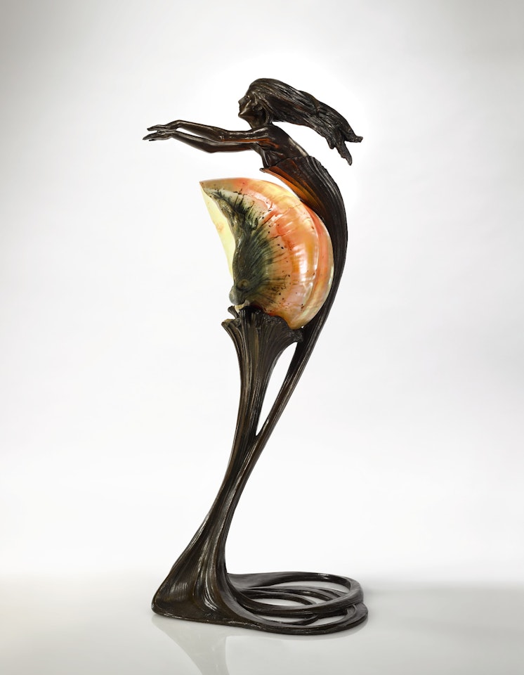 FIGURAL TABLE LAMP by Gustav Gurschner