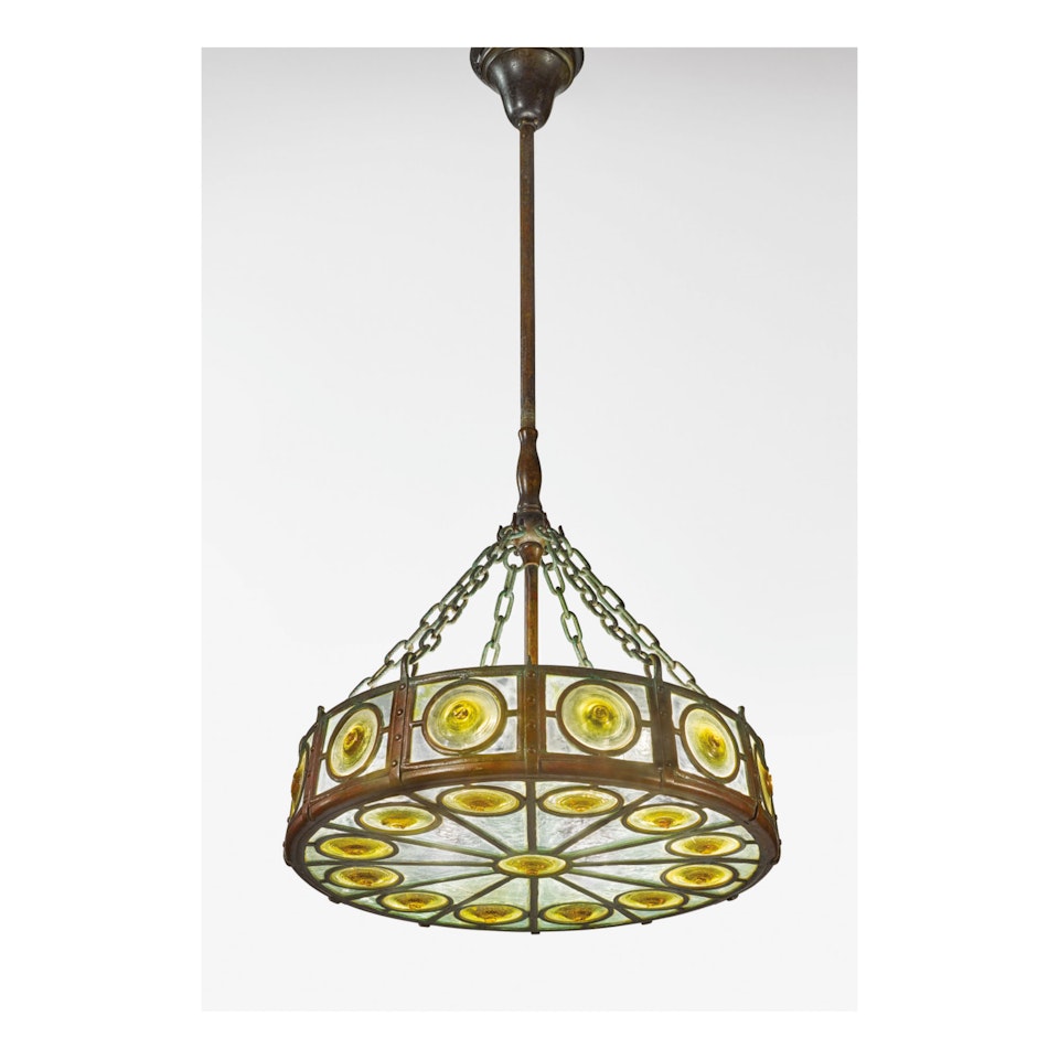 "BULL'S EYE" CHANDELIER by Tiffany Studios