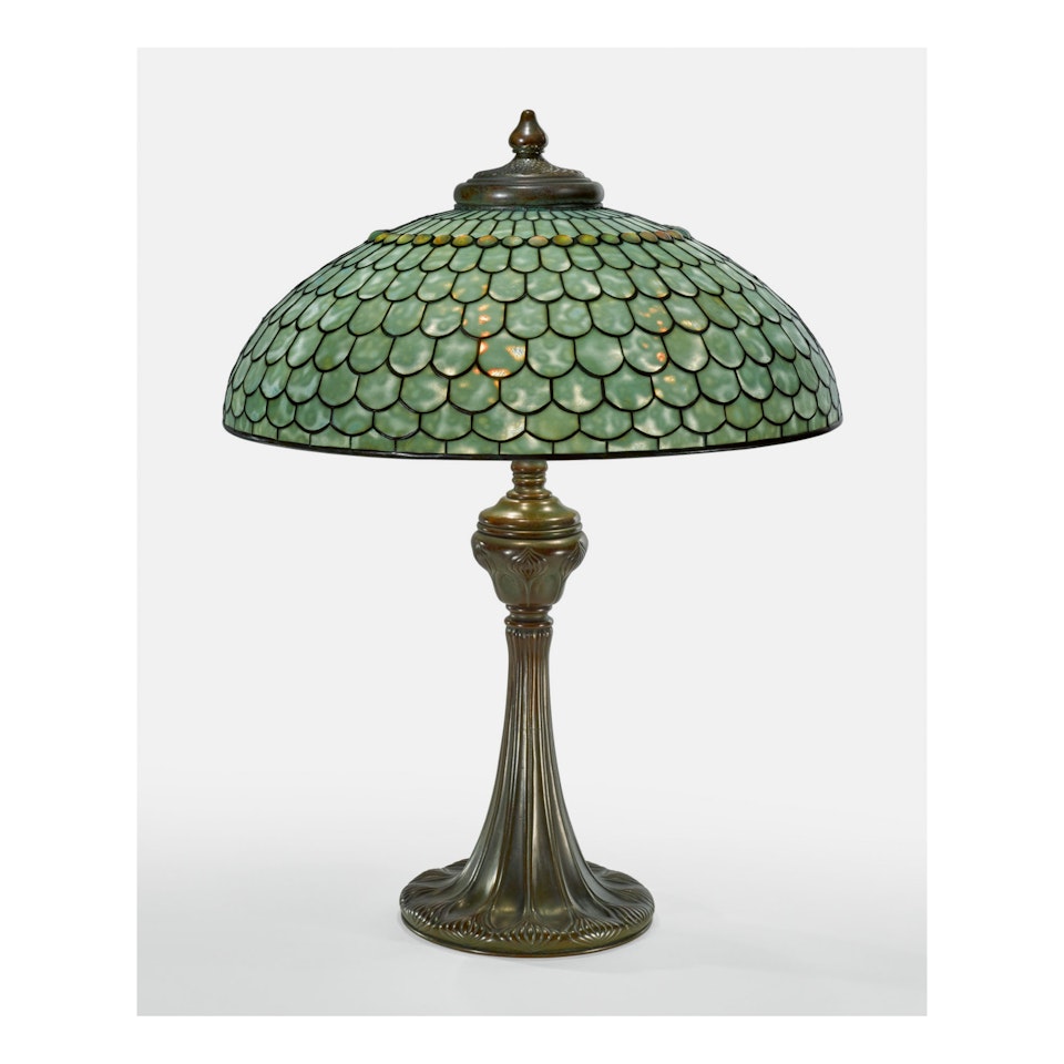 “FISH SCALE” TABLE LAMP by Tiffany Studios