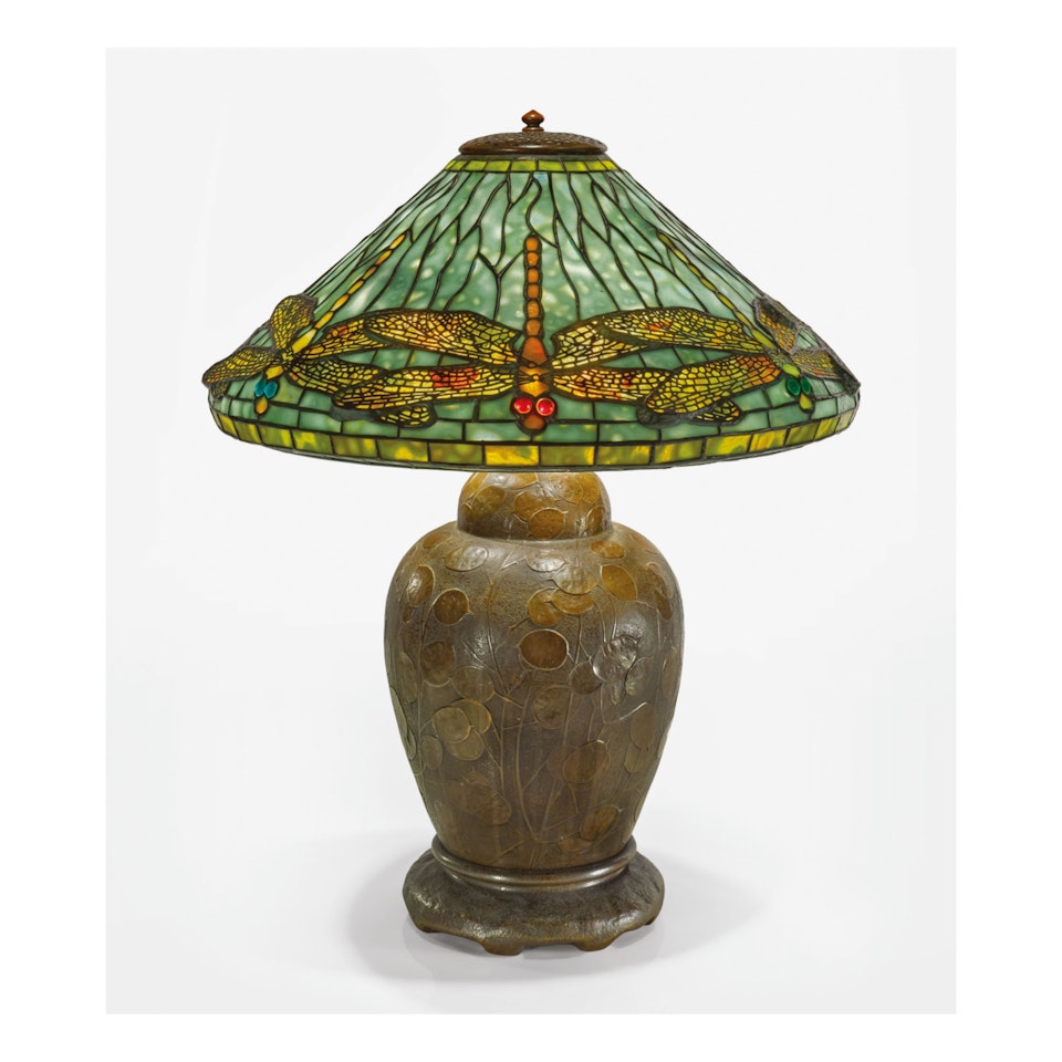 "DRAGONFLY" TABLE LAMP by Tiffany Studios