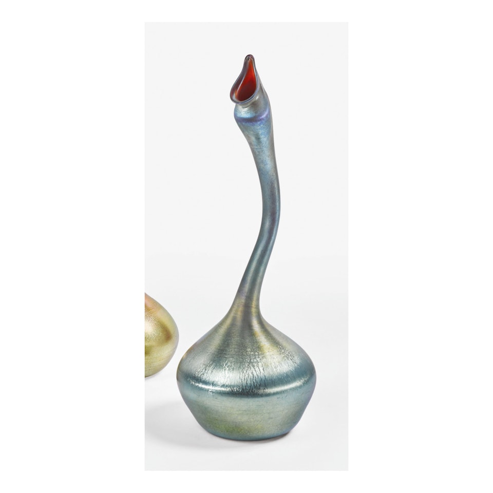 "GOOSENECK" VASE by Tiffany Studios