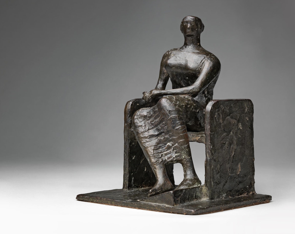 Seated Woman on Bench by Henry Moore