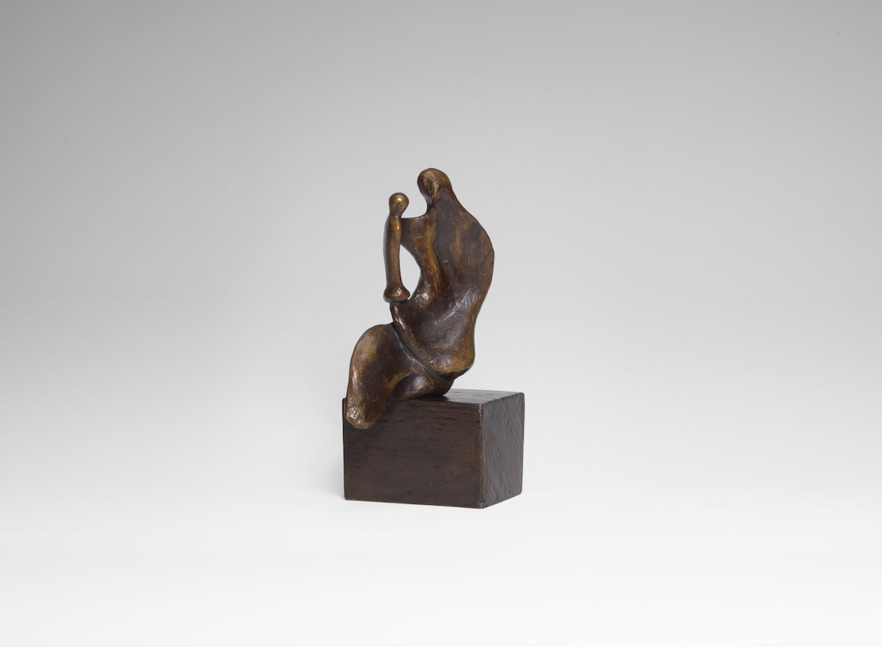 Seated Mother and Child: Thin by Henry Moore