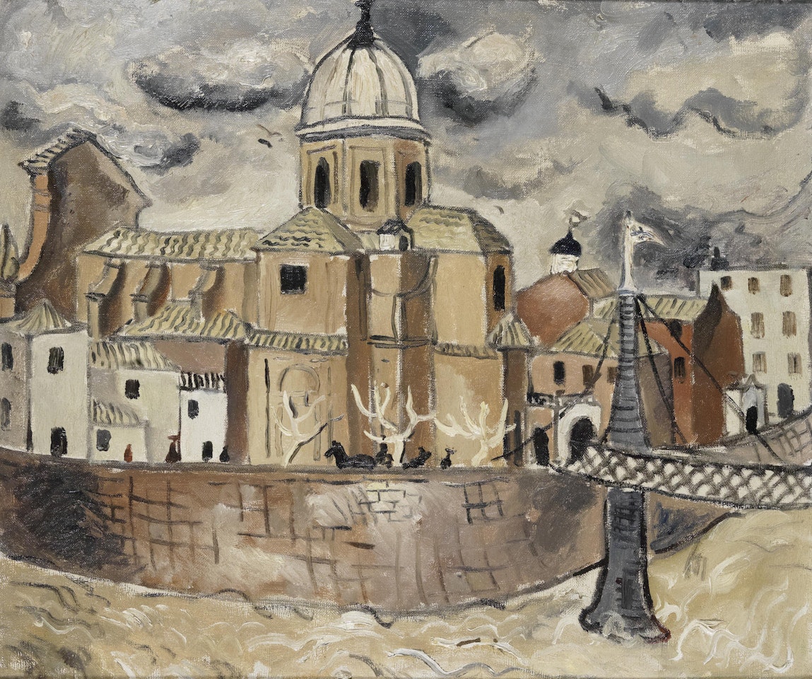 Church and Bridge, Rome by Christopher Wood