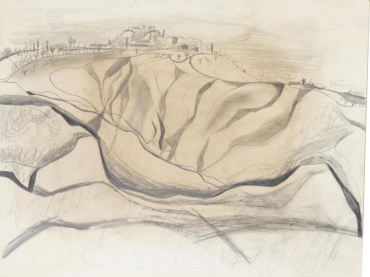 Oct 3-55 (Chiusure, Tuscany) by Ben Nicholson, O.M.