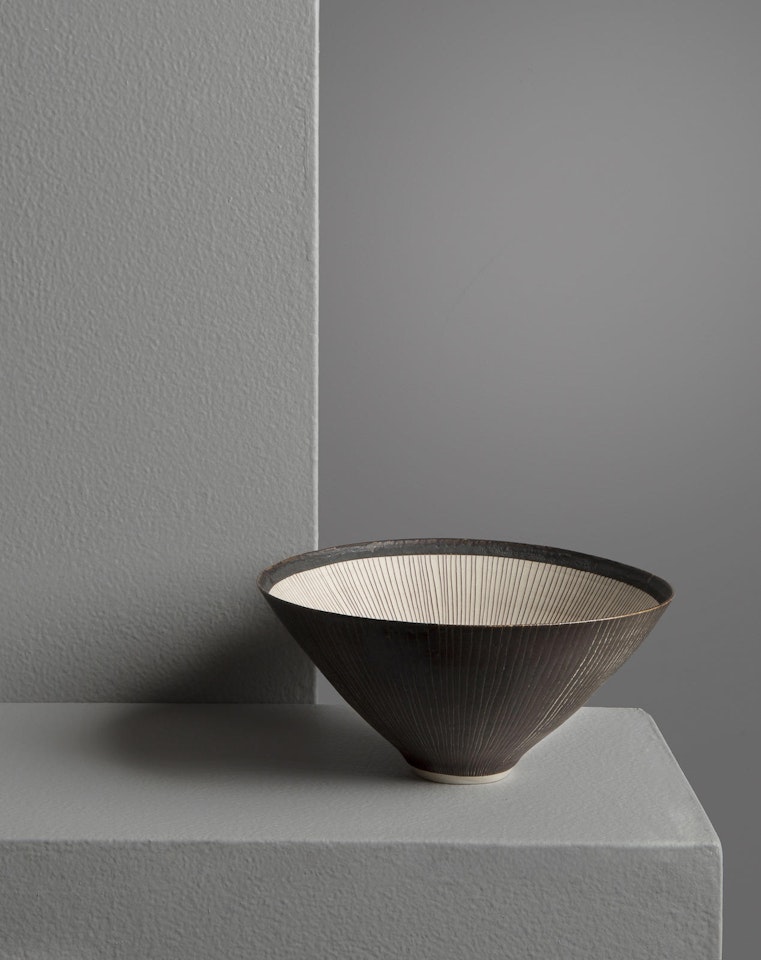 LARGE CONICAL BOWL by Lucie Rie