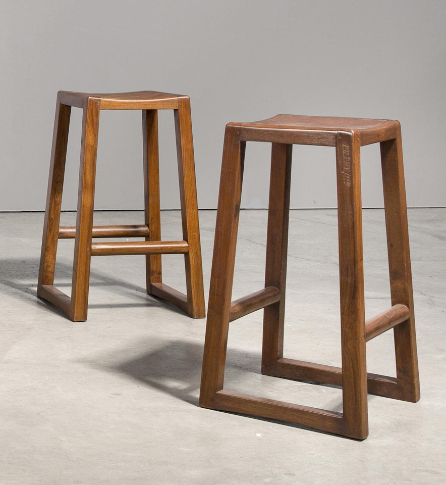 Pair of High stools by Pierre Jeanneret