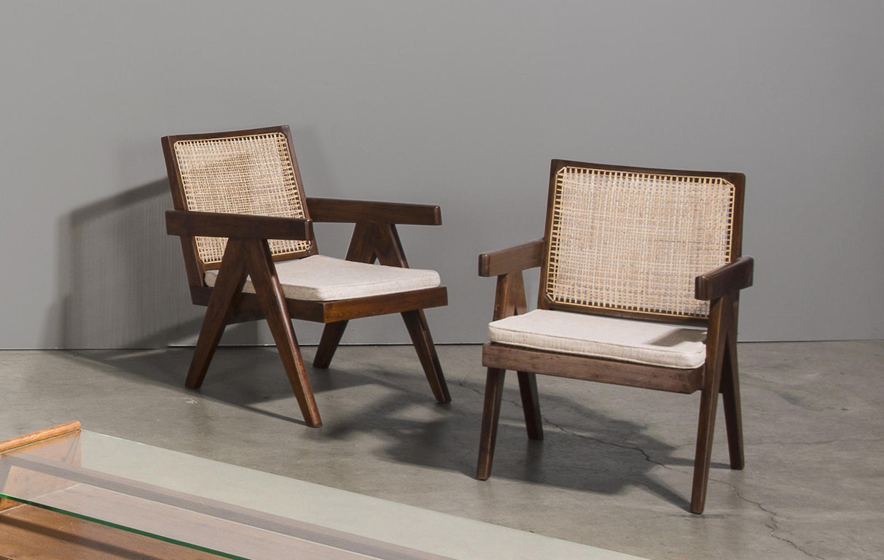 Pair of Easy armchairs by Pierre Jeanneret