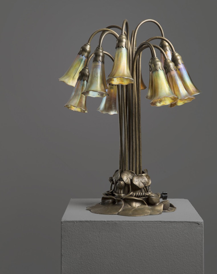 Twelve-light Lily lamp by Tiffany Studios