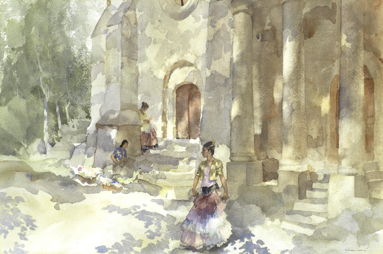 'Gipsies at Argilliers' by William Russell Flint