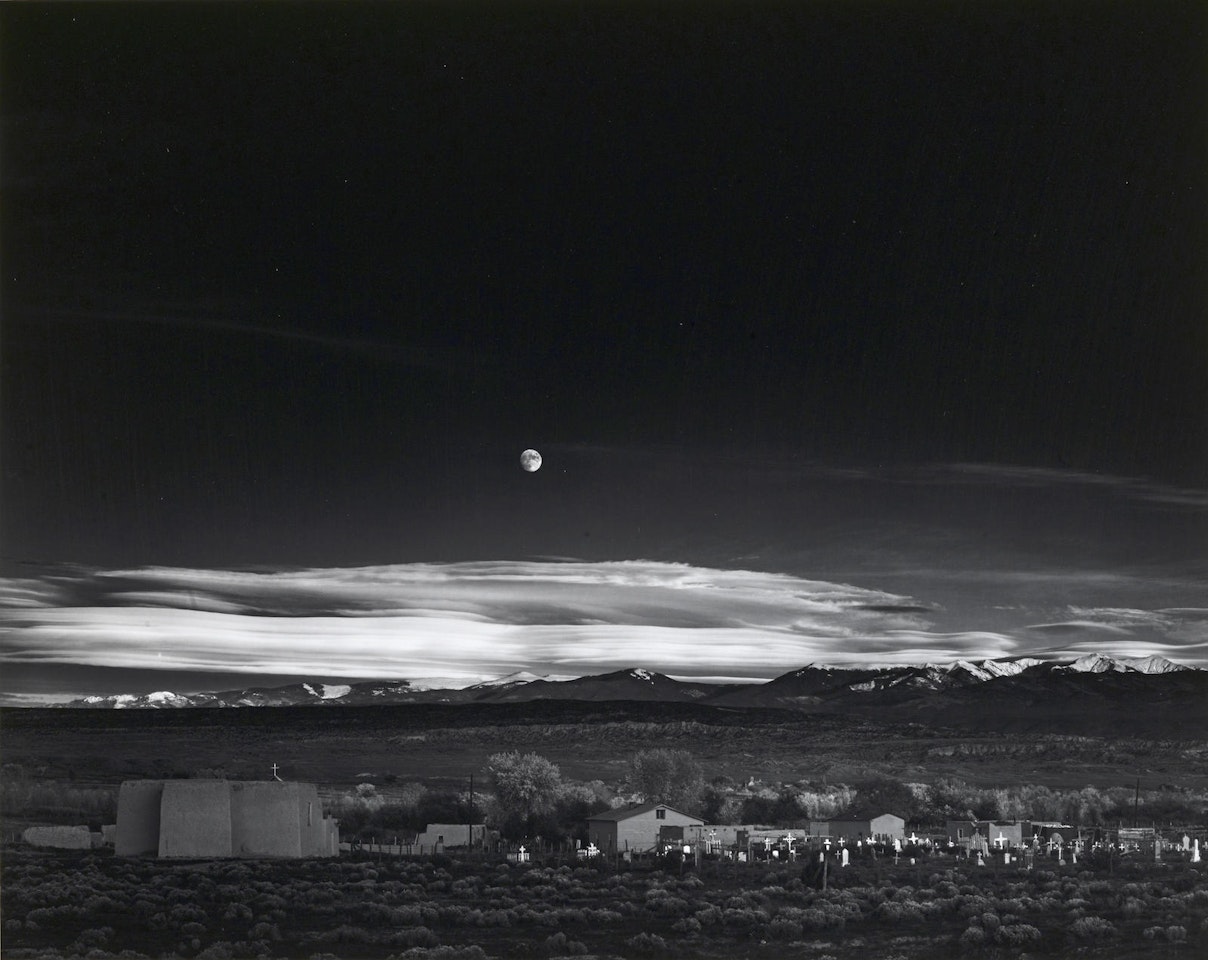 Moonrise, Hernandez, New Mexico by Ansel Adams