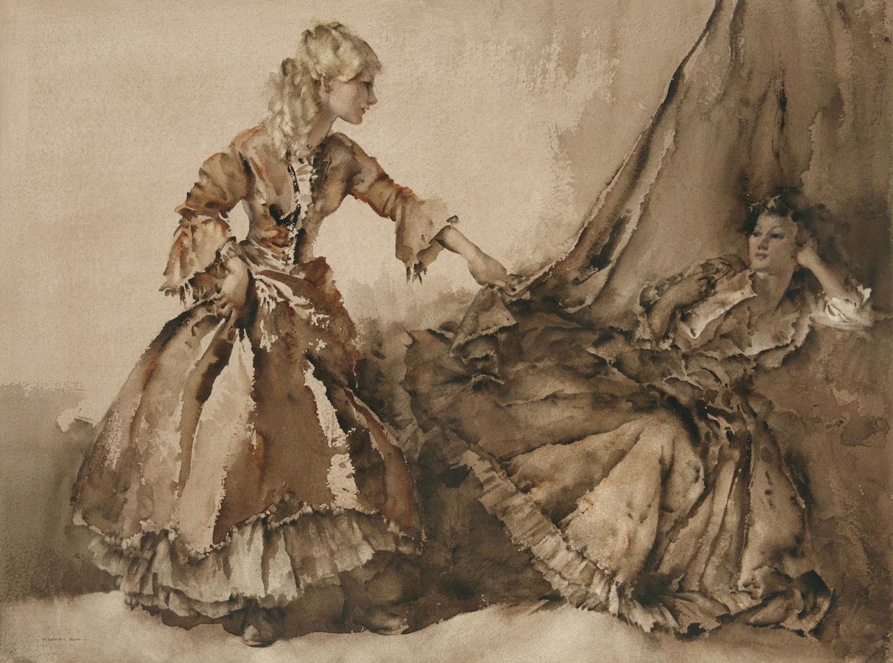 Abigail and Bernadette by William Russell Flint