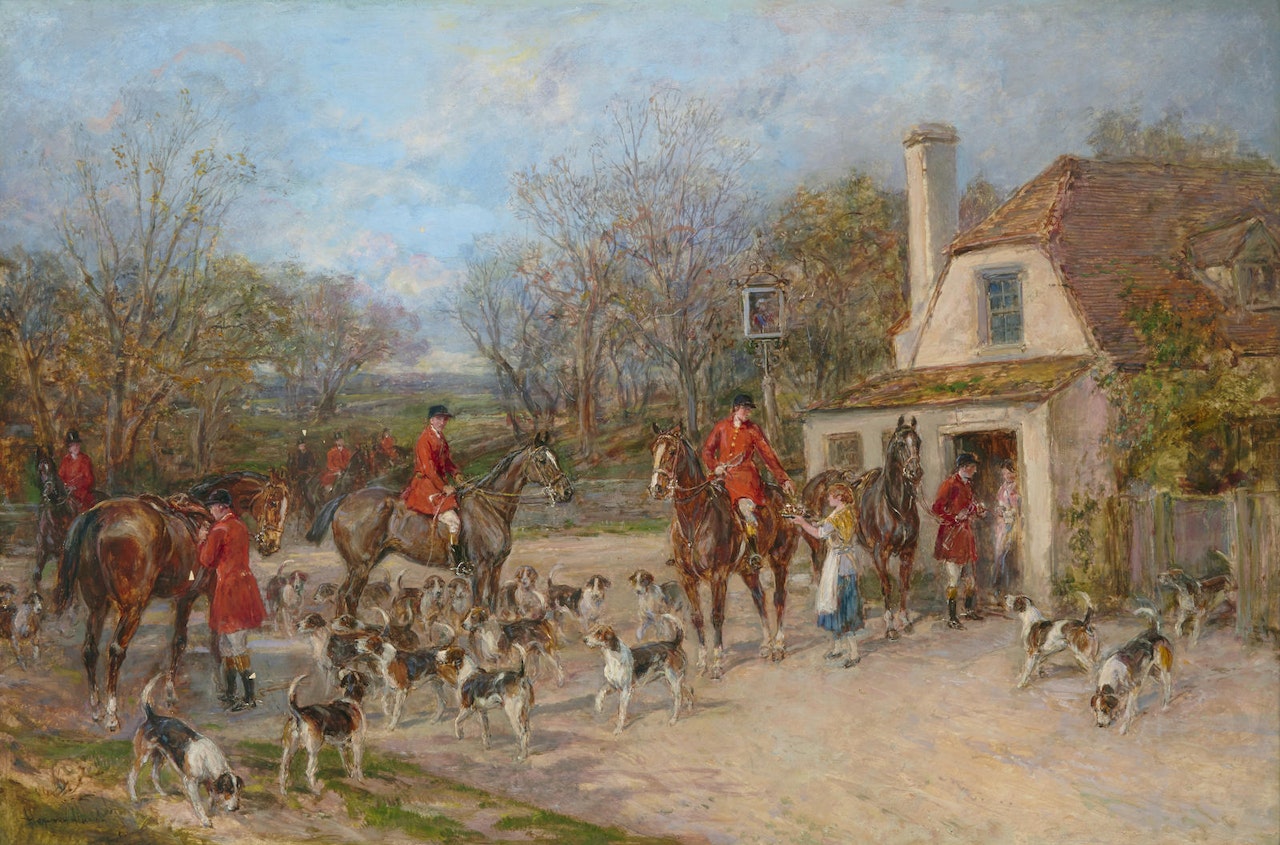 The stirrup cup by Heywood Hardy