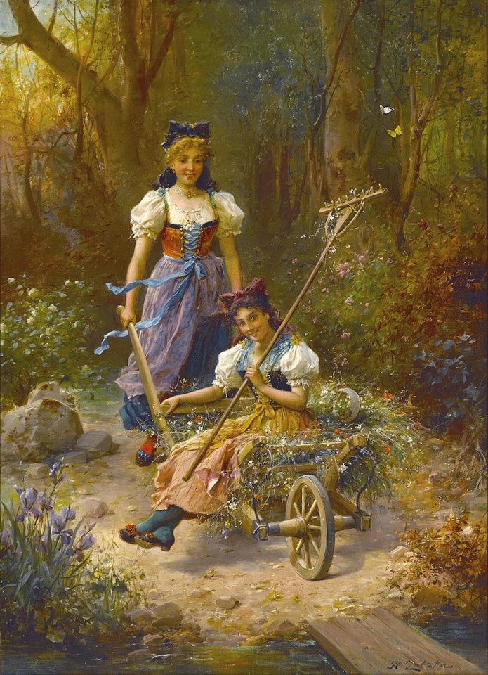 Lustige Fahrt (An amusing ride) by Hans Zatzka