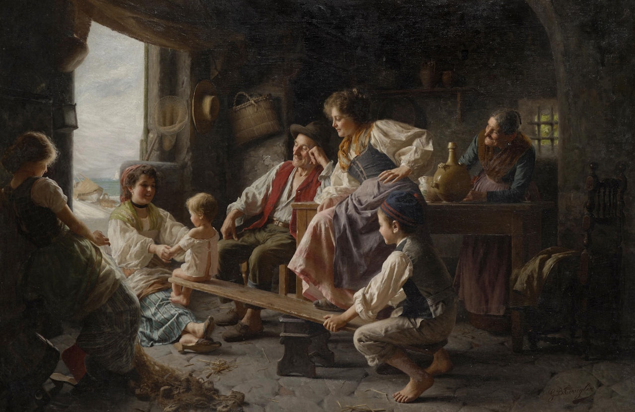 The seesaw by Giovanni Battista Torriglia