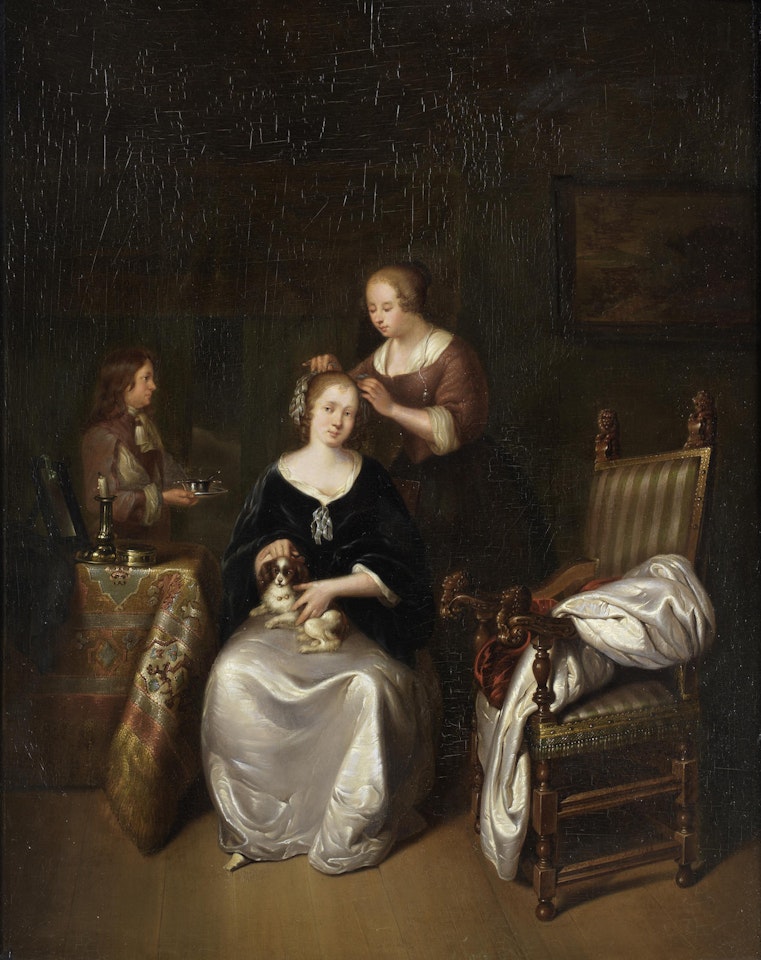 A lady at her toilette by Willem van Mieris