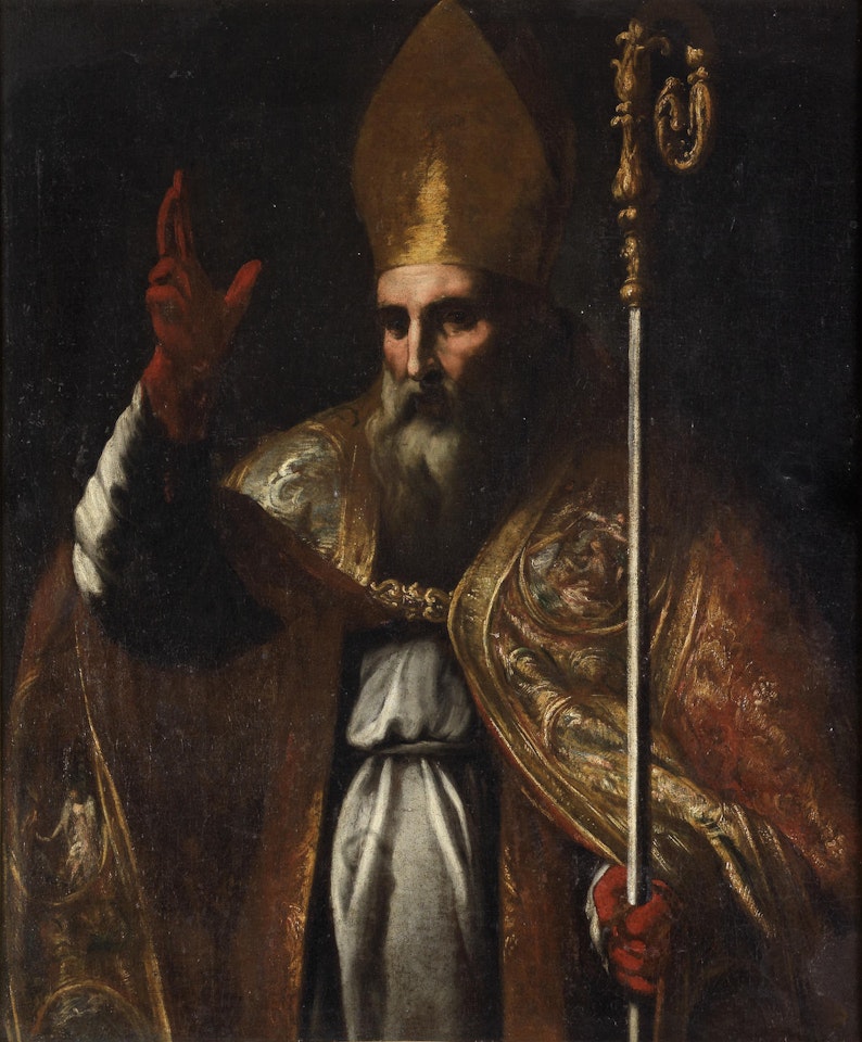 A bishop saint by BOLOGNESE SCHOOL