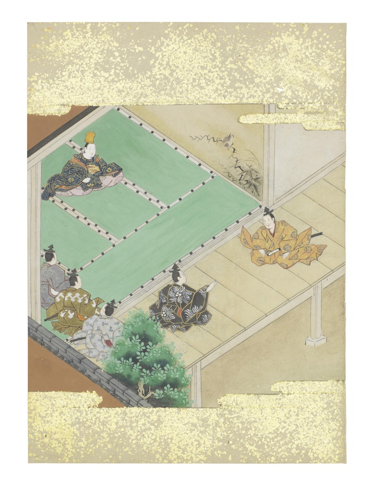 Nara-Ehon style Section from a Set of Illustrations to Soga monogatari (The Tale of the Soga Brothers) Book 1 Chapter 5, Suketsune argues his case before the magistrate by Anonymous