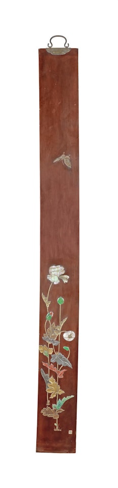 A lacquered and inlaid wood panel, After Ritsuo by Anonymous